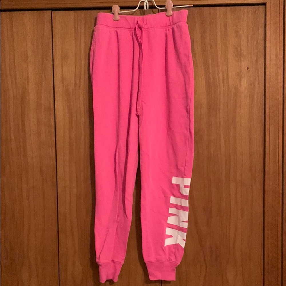PINK Victoria's Secret Pink Track Pants with Elastic Waistband and Cuffs
